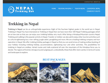 Tablet Screenshot of nepaltrekkinghub.com